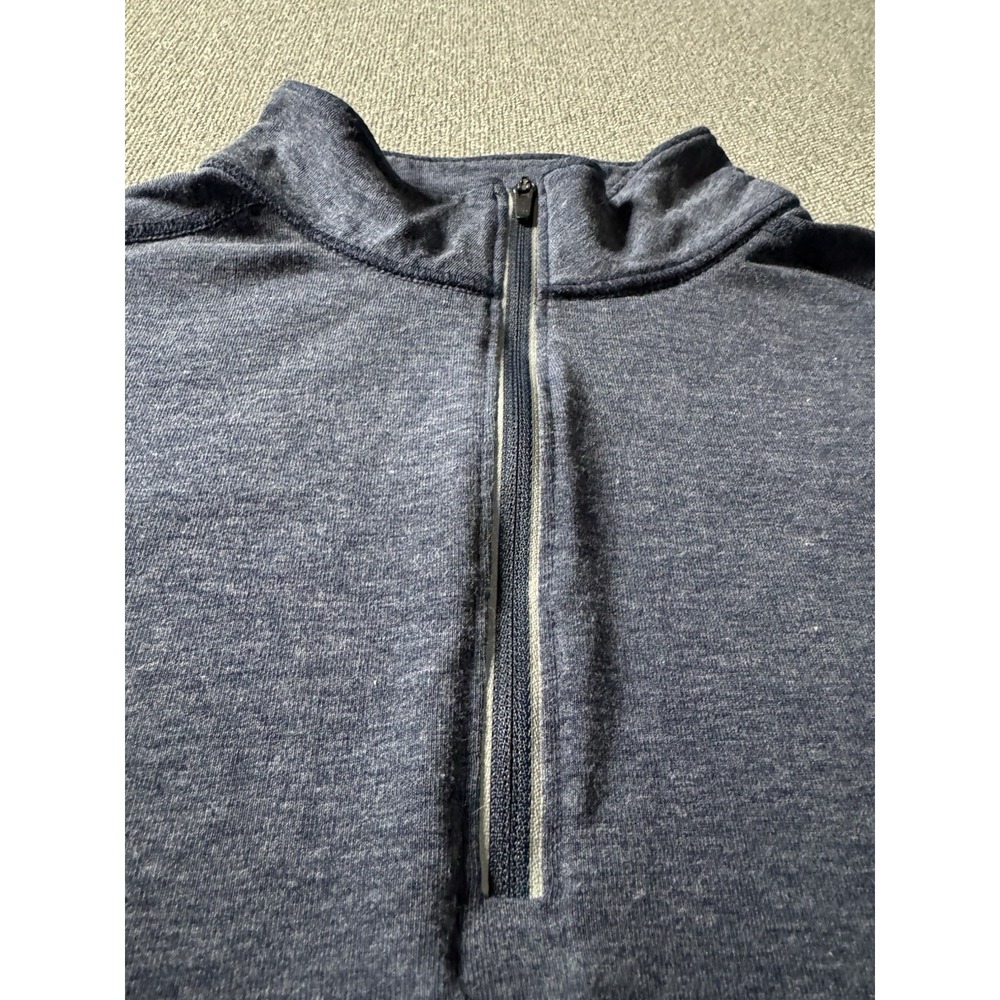 Carhartt 1/4 Zip Blue Pullover Shirt Womens Medium Force Fitted Fast Dry Reflect - Picture 9 of 11